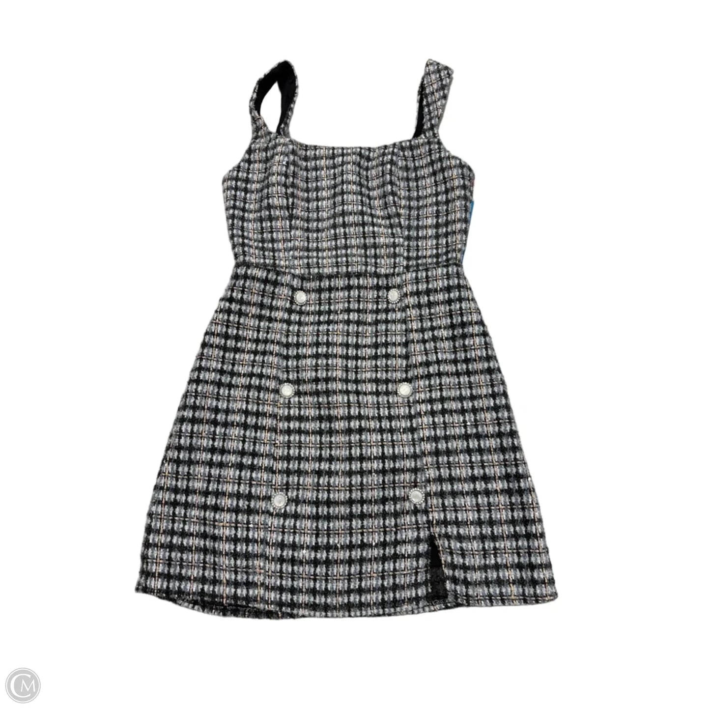 Dress Casual Short By Francesca's In Blue & Cream, Size: Xs