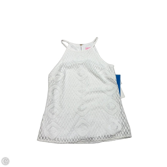 Top Sleeveless Designer By Lilly Pulitzer In White, Size: Xs
