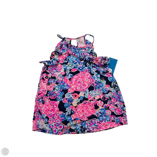 Top Sleeveless Designer By Lilly Pulitzer In Blue & Pink, Size: Xs
