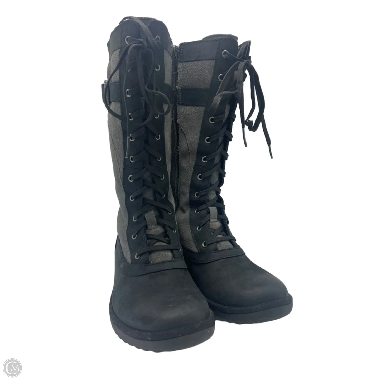 Boots Designer By UGG In Black & Grey, Size: 6