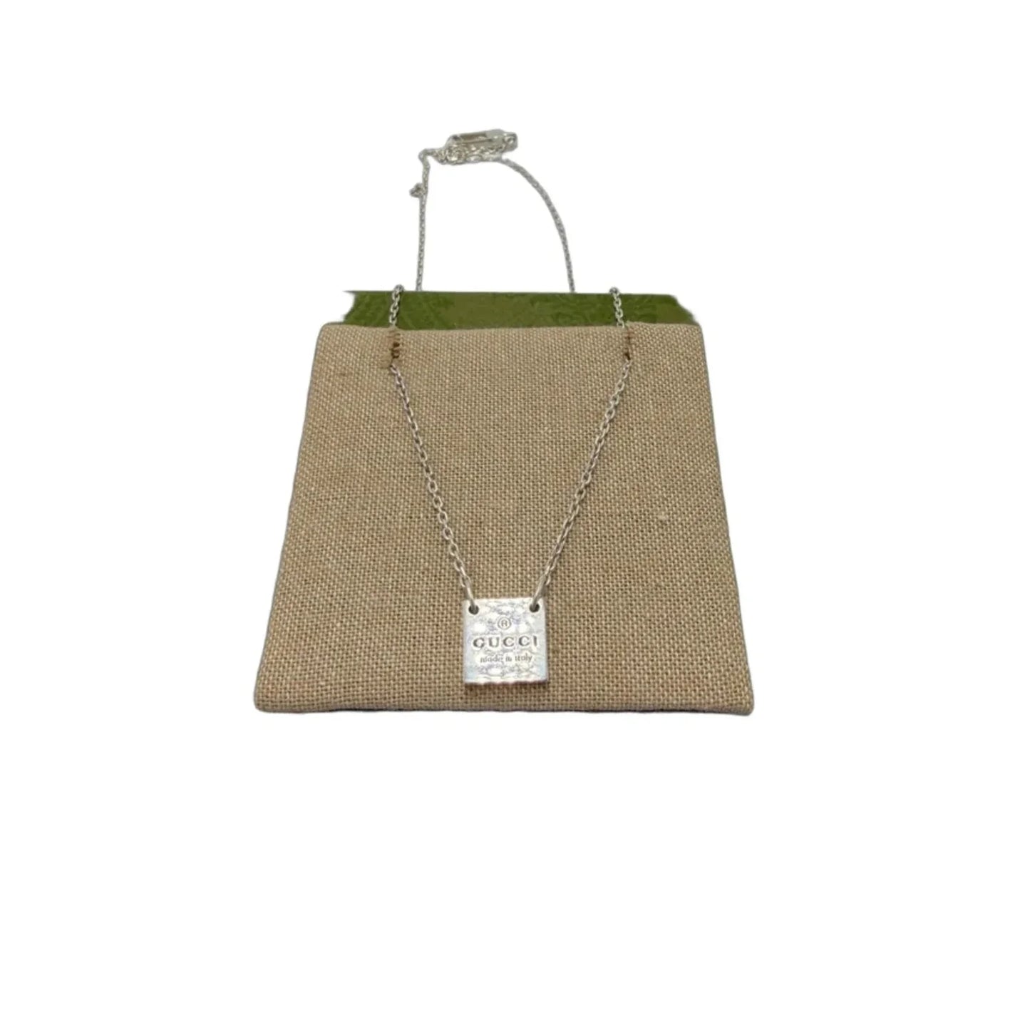 Gucci 925 Sterling Tag Luxury Necklace