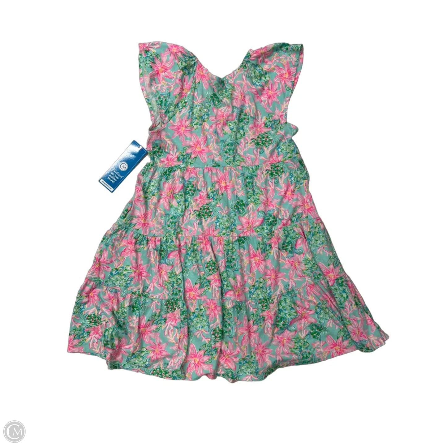 Dress Designer By Lilly Pulitzer In Green & Pink, Size: S