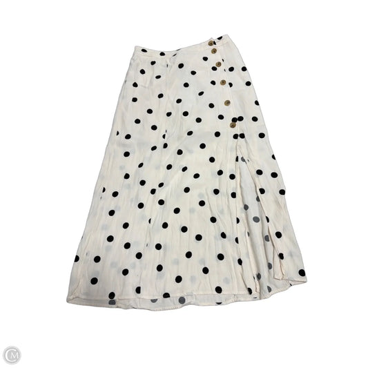 Skirt Maxi By Something Navy In Polkadot Pattern, Size: S