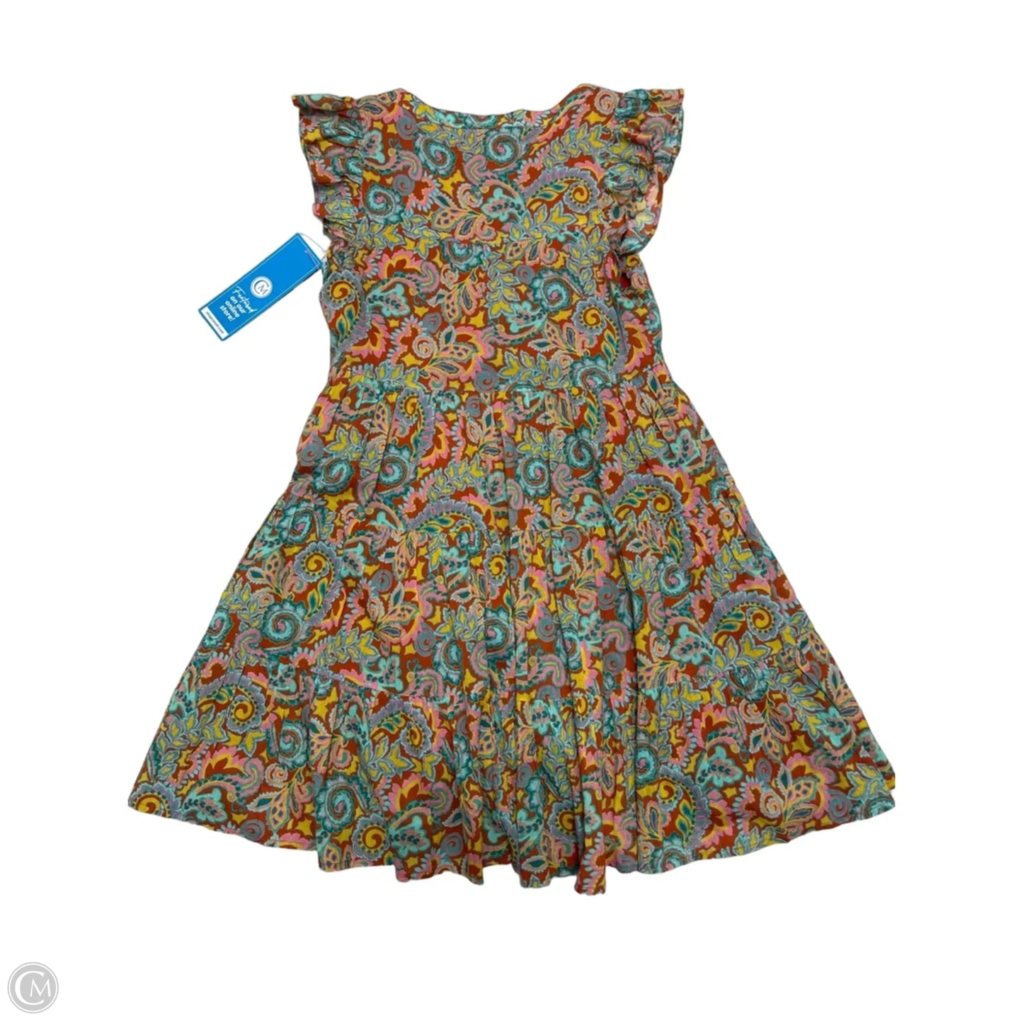 Dress Casual Short By Roller Rabbit In Blue & Orange, Size: Xs