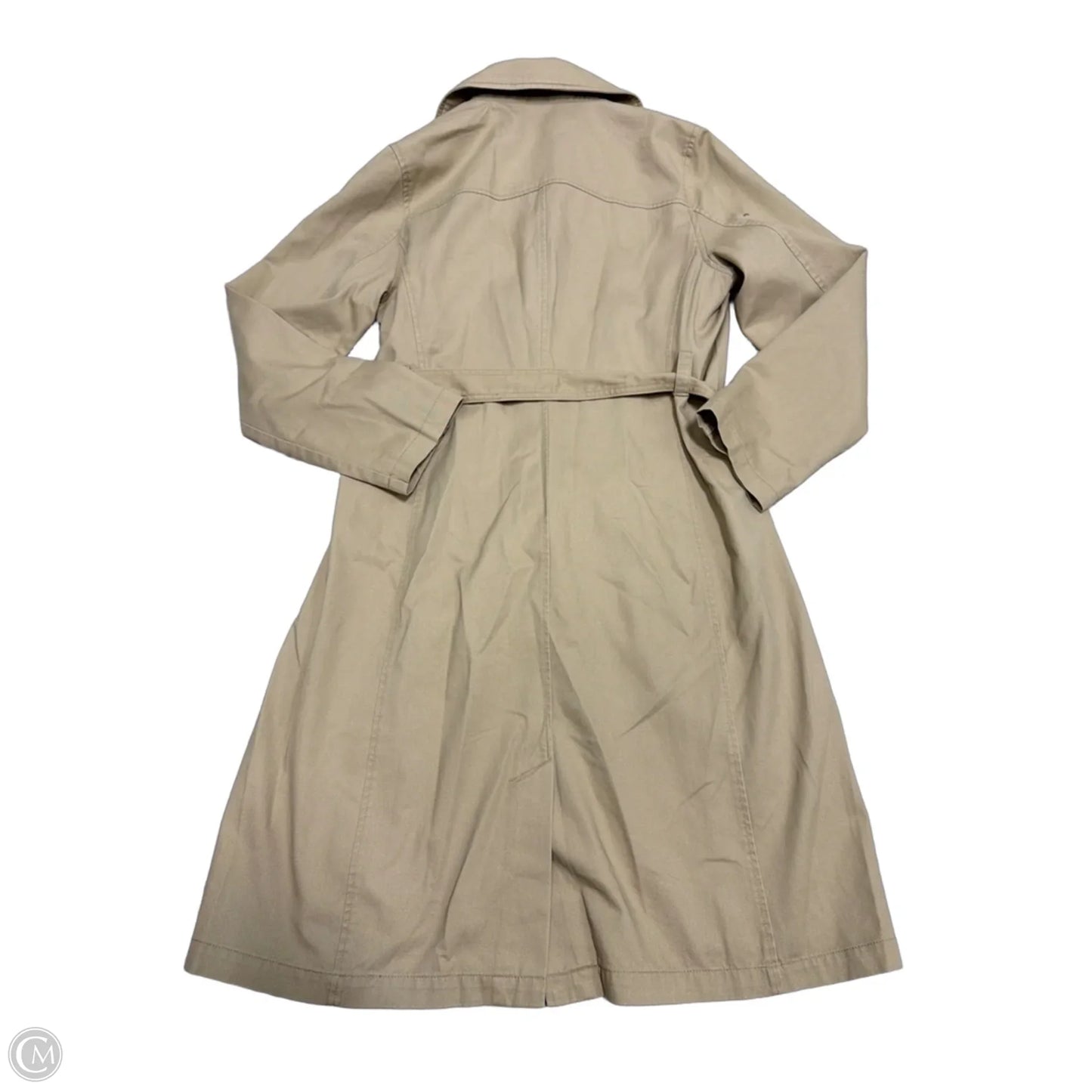 Coat Raincoat By Gap In Tan, Size: M