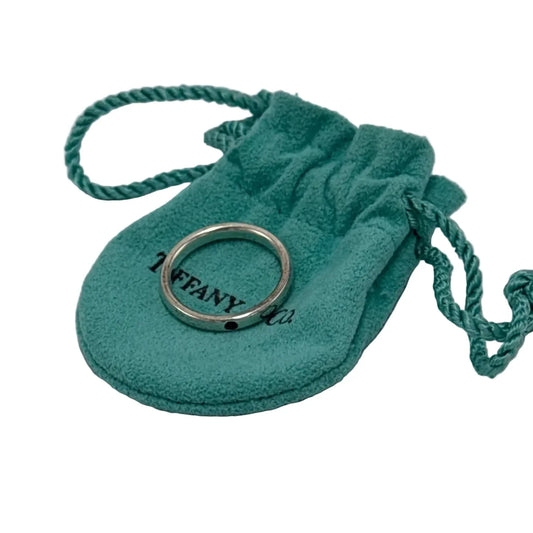 Tiffany & Company Elsa Peretti Sapphire Stacking Band Luxury Ring, Size: 7