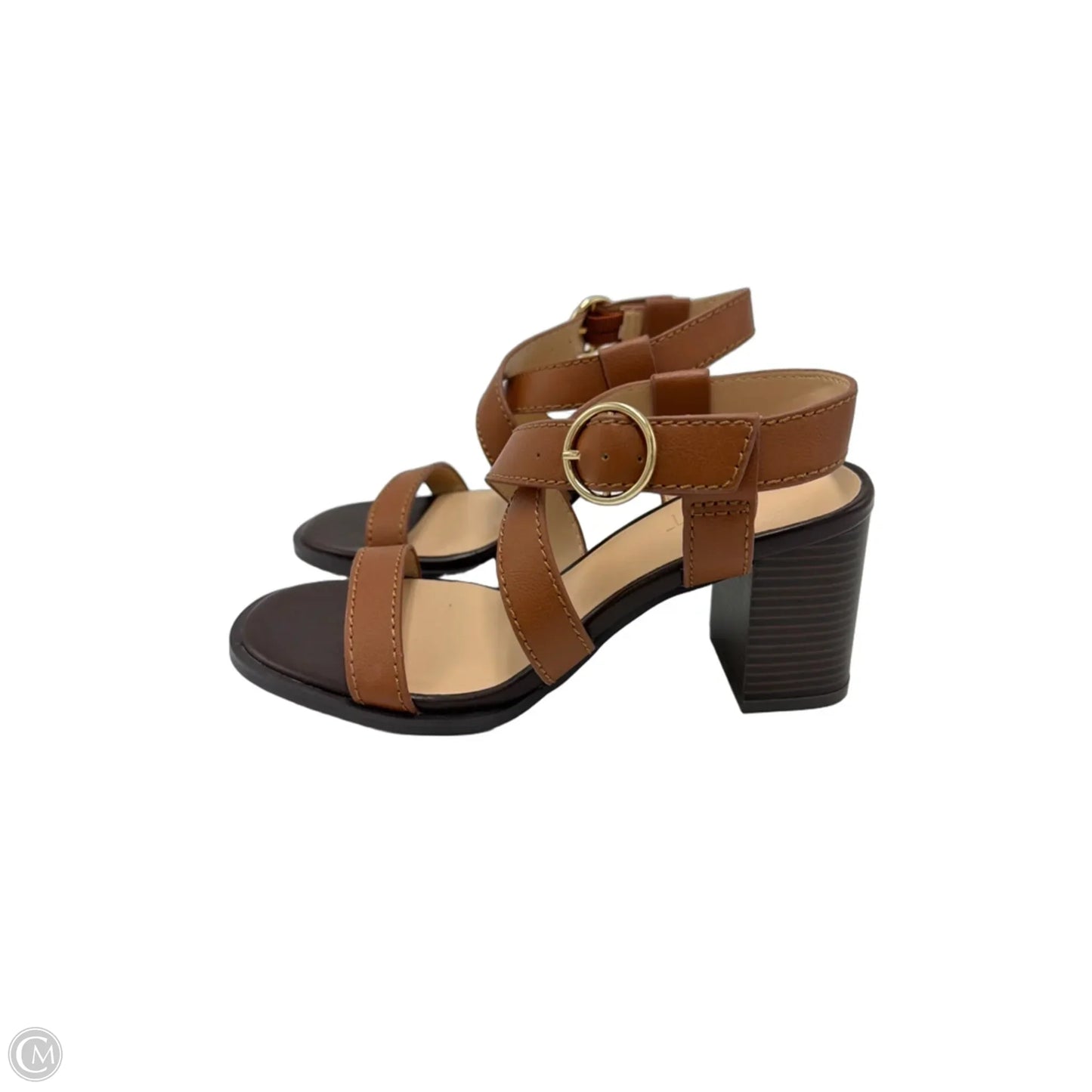 Shoes Heels Block By Loft In Brown, Size: 6.5
