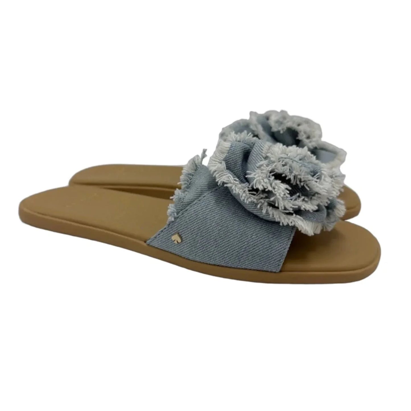 Sandals Designer By Kate Spade In Blue Denim, Size: 6
