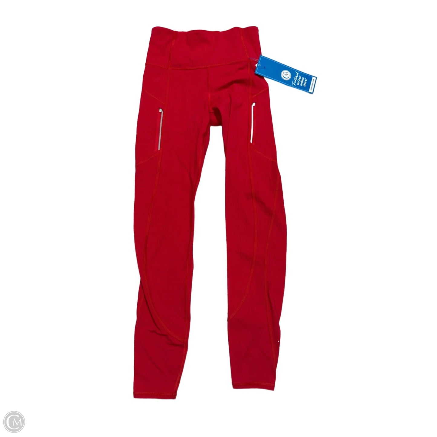 Athletic Leggings By Athleta In Red, Size: Xxs