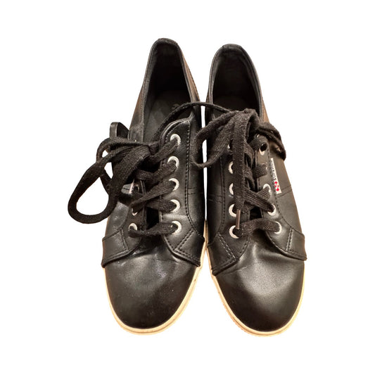 Shoes Sneakers By Superga In Black, Size:6.5