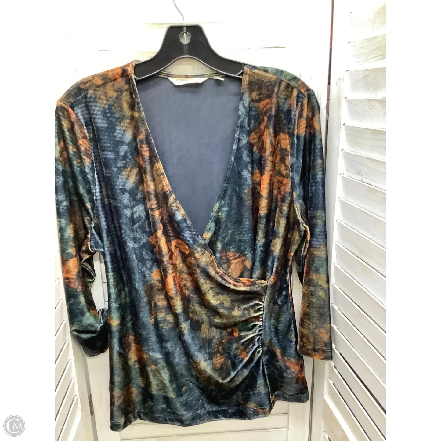 Top 3/4 Sleeve By Soft Surroundings In Multi-colored, Size: L