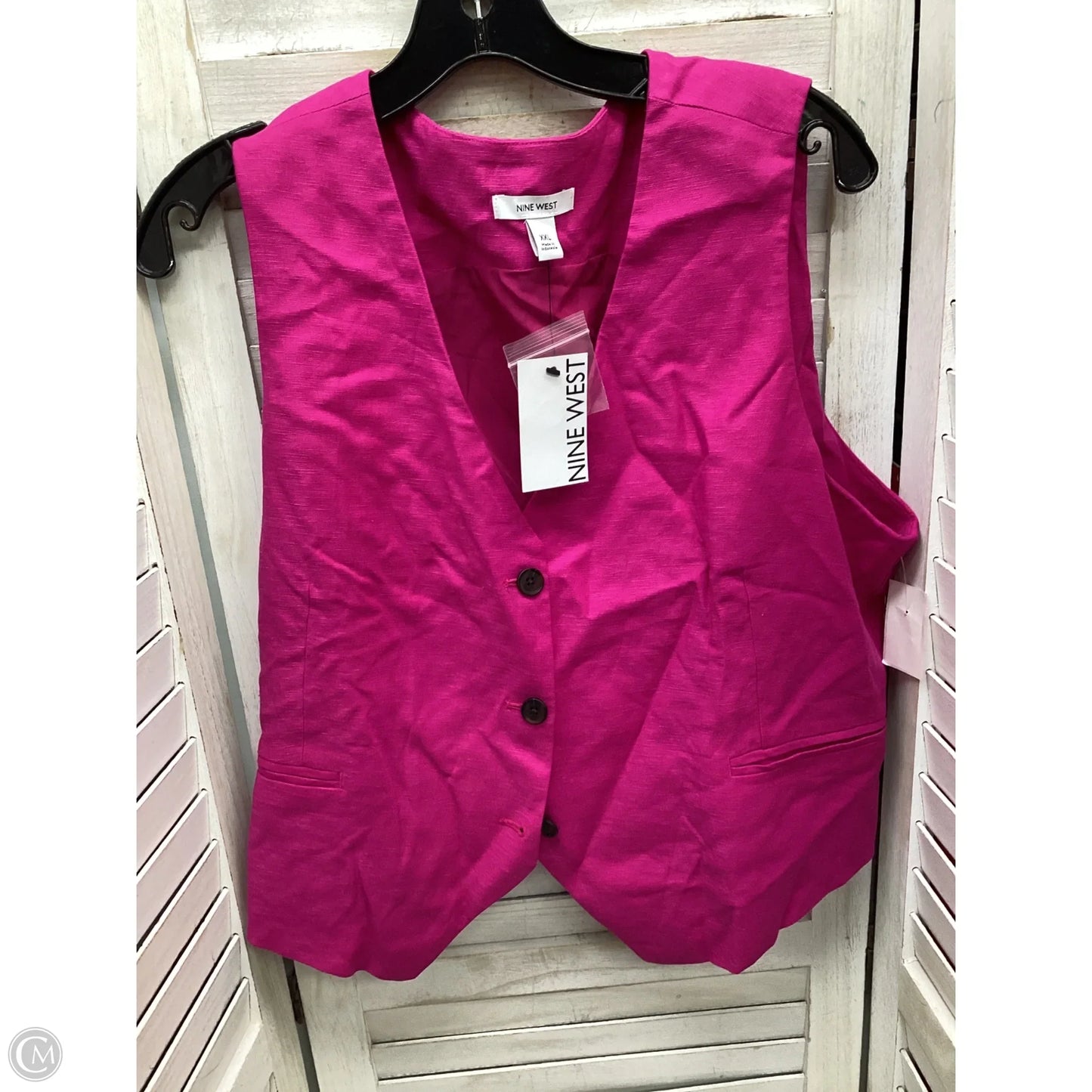 Vest Other By Nine West Apparel In Pink, Size: Xxl