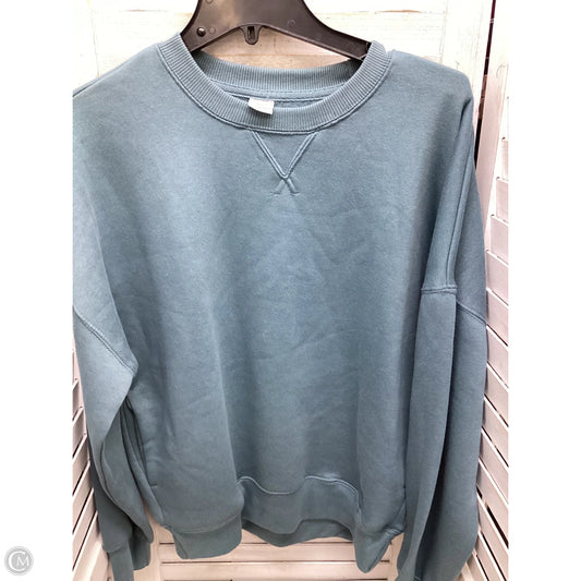 Sweatshirt Crewneck By Clothes Mentor In Teal, Size: Sp