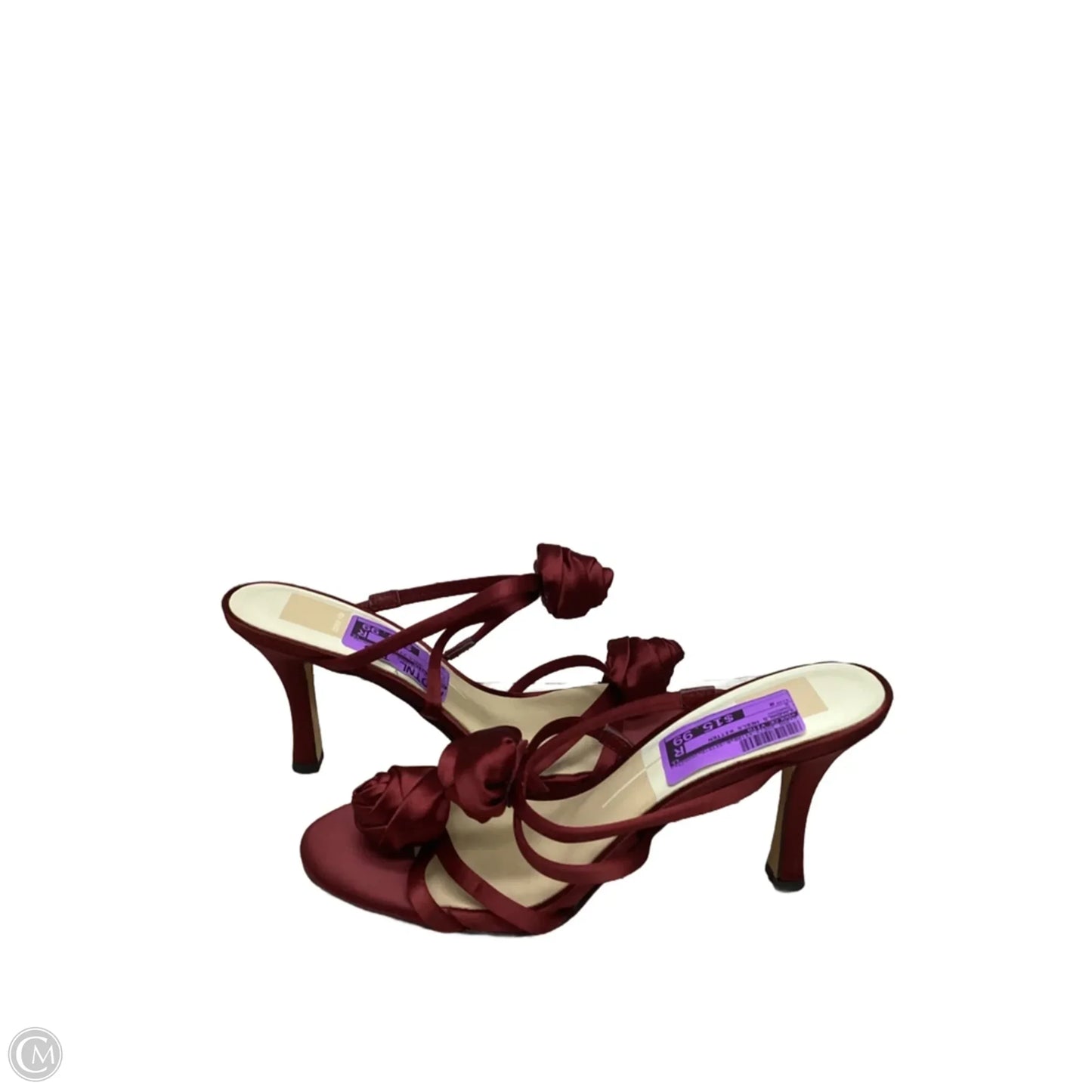 Sandals Heels Kitten By Dolce Vita In Maroon, Size: 9