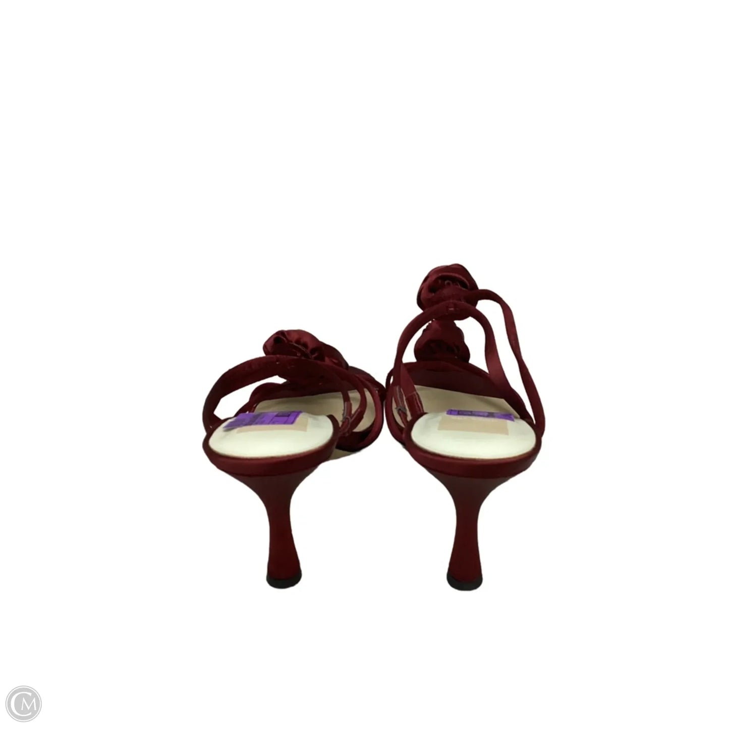 Sandals Heels Kitten By Dolce Vita In Maroon, Size: 9