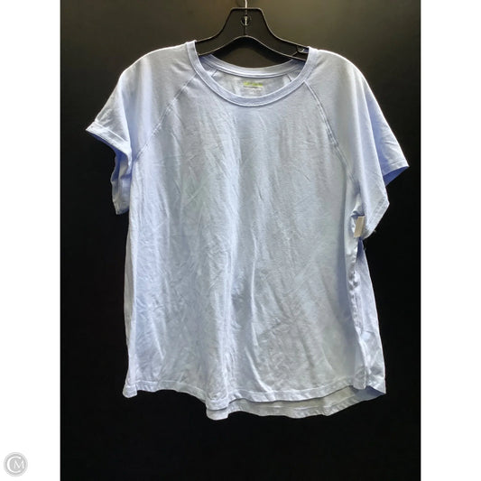 Athletic Top Short Sleeve By Tek Gear In Blue, Size: 1x