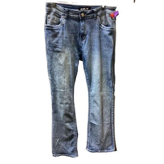 Jeans Straight By Sky In Blue Denim, Size: 14