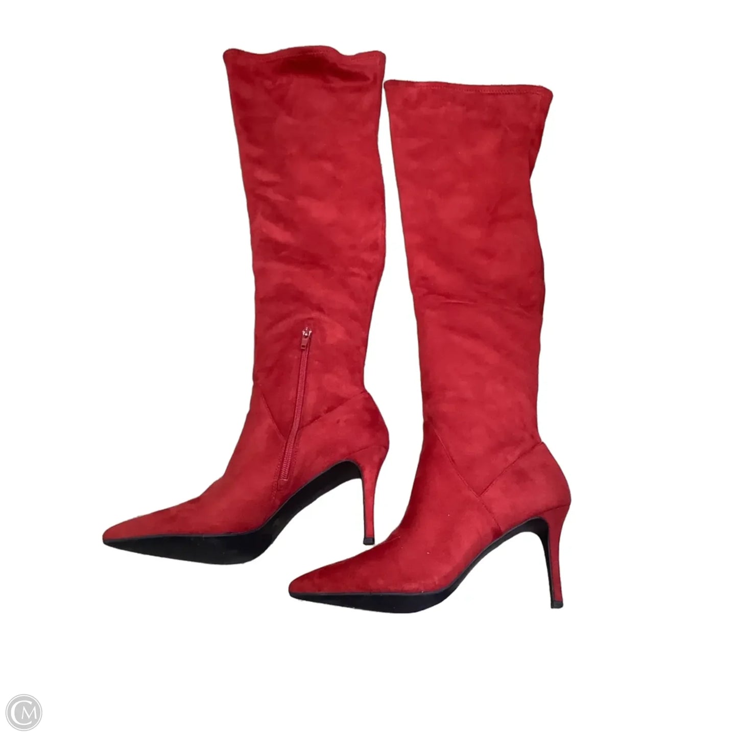 Boots Over-the-knee Heels By Jessica Simpson In Red, Size: 8.5