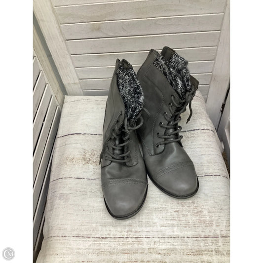 Boots Ankle Flats By Mudd In Grey, Size: 8