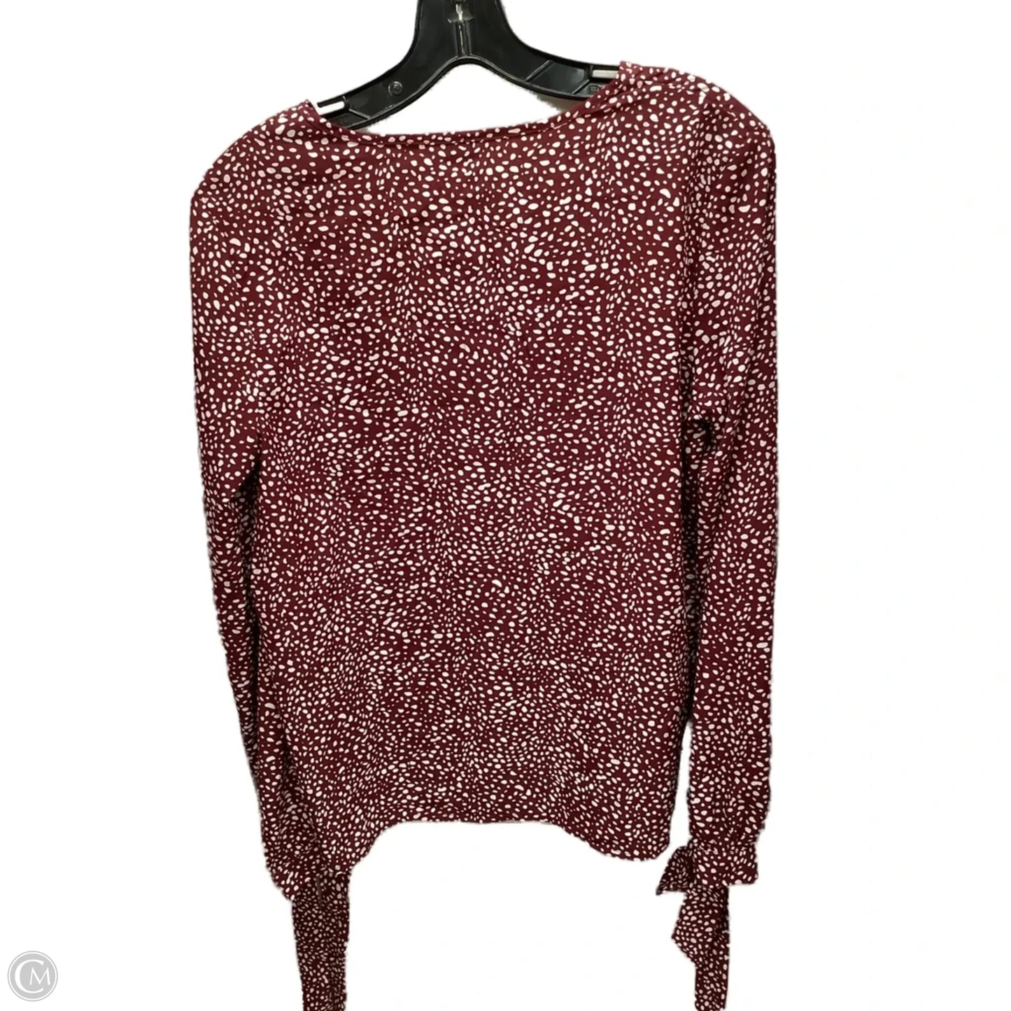 Blouse 3/4 Sleeve By Shein In Polkadot Pattern, Size: M