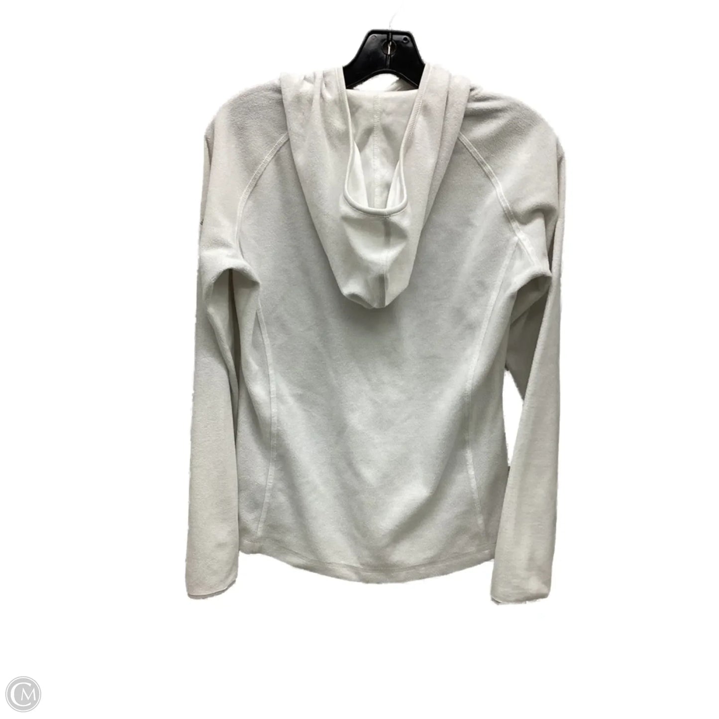 Athletic Top Long Sleeve Hoodie By Columbia In White, Size: S