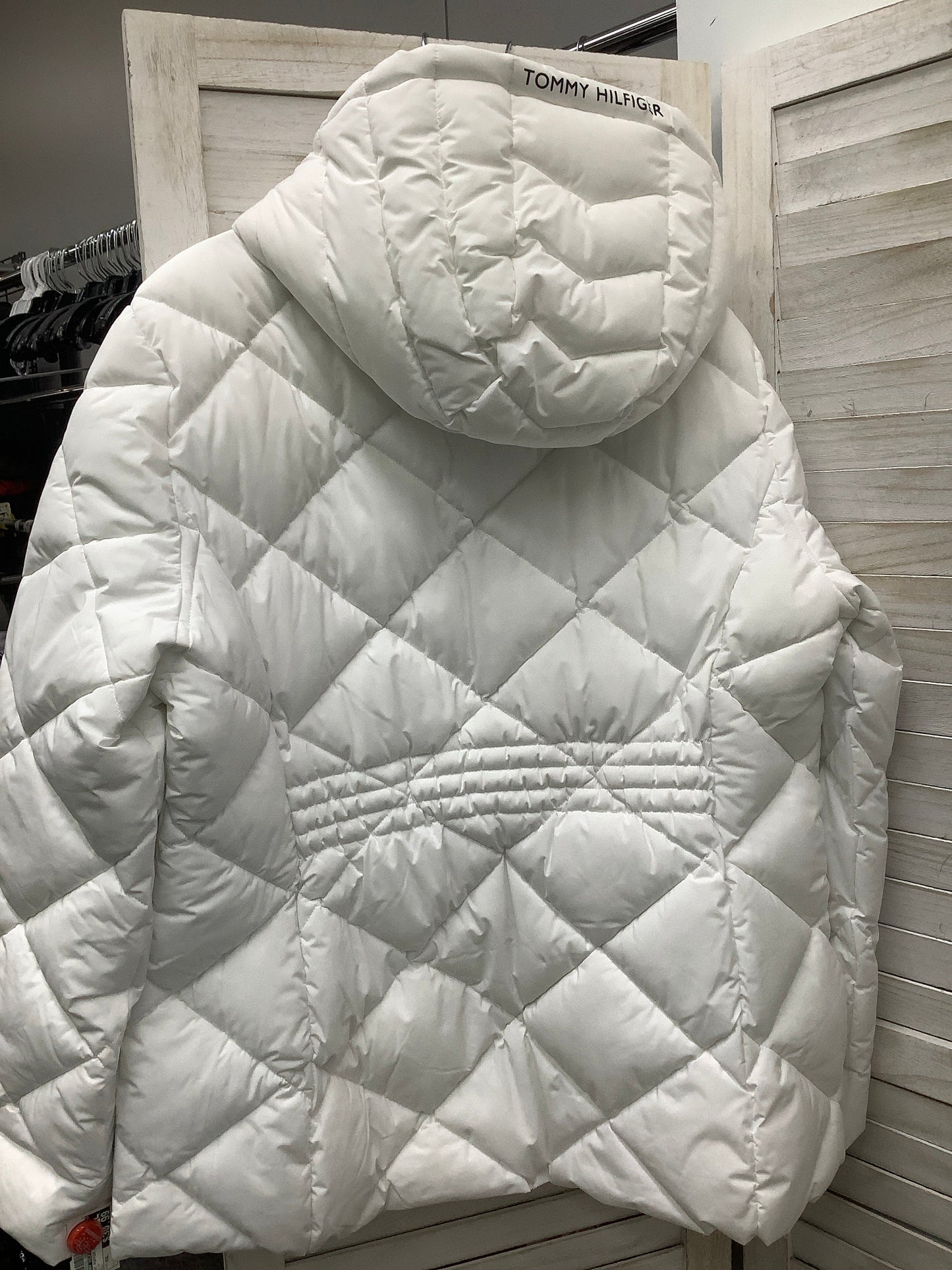 Coat Puffer & Quilted By Tommy Hilfiger In White, Size: Xxl