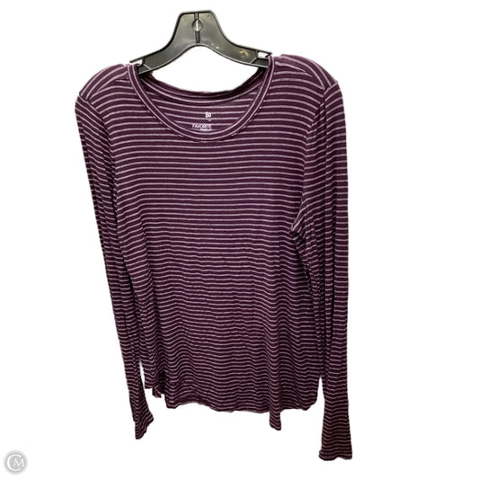 Top Long Sleeve By So In Striped Pattern, Size: M