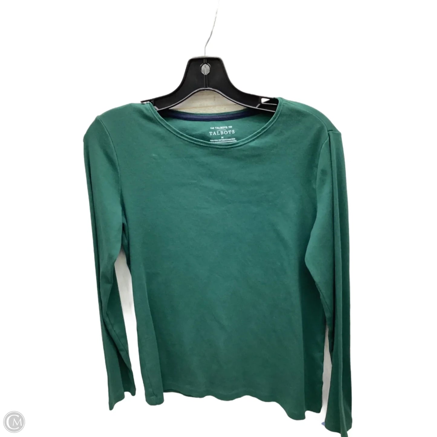 Top Long Sleeve By Talbots In Green, Size: M