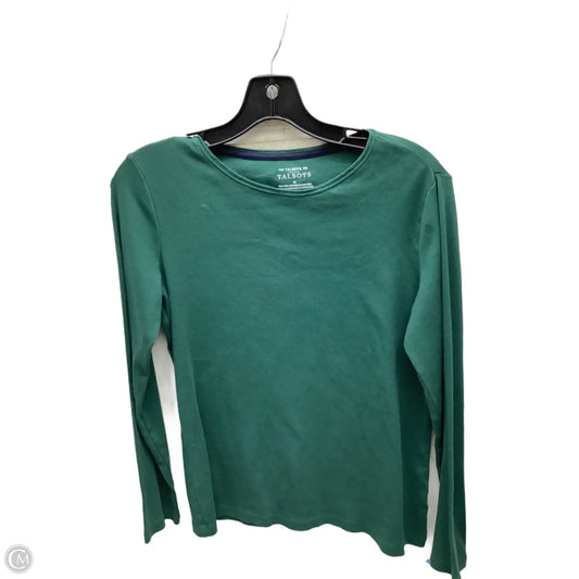 Top Long Sleeve By Talbots In Green, Size: M