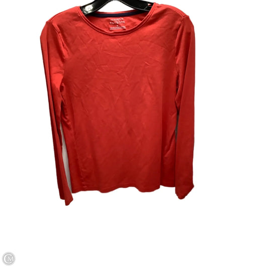 Top Long Sleeve By Talbots In Red, Size: M