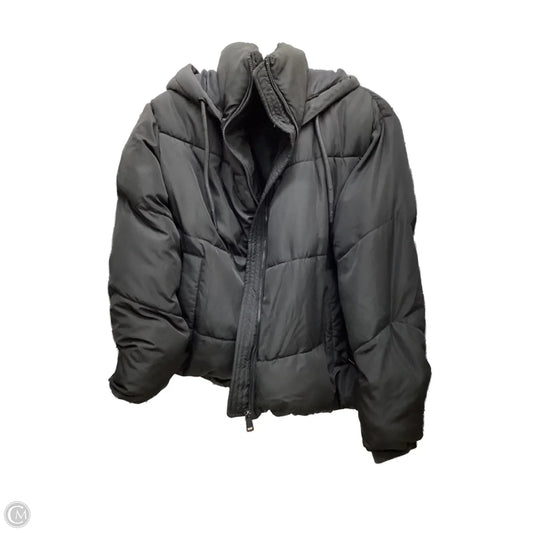 Coat Puffer & Quilted By Zara In Black, Size: M