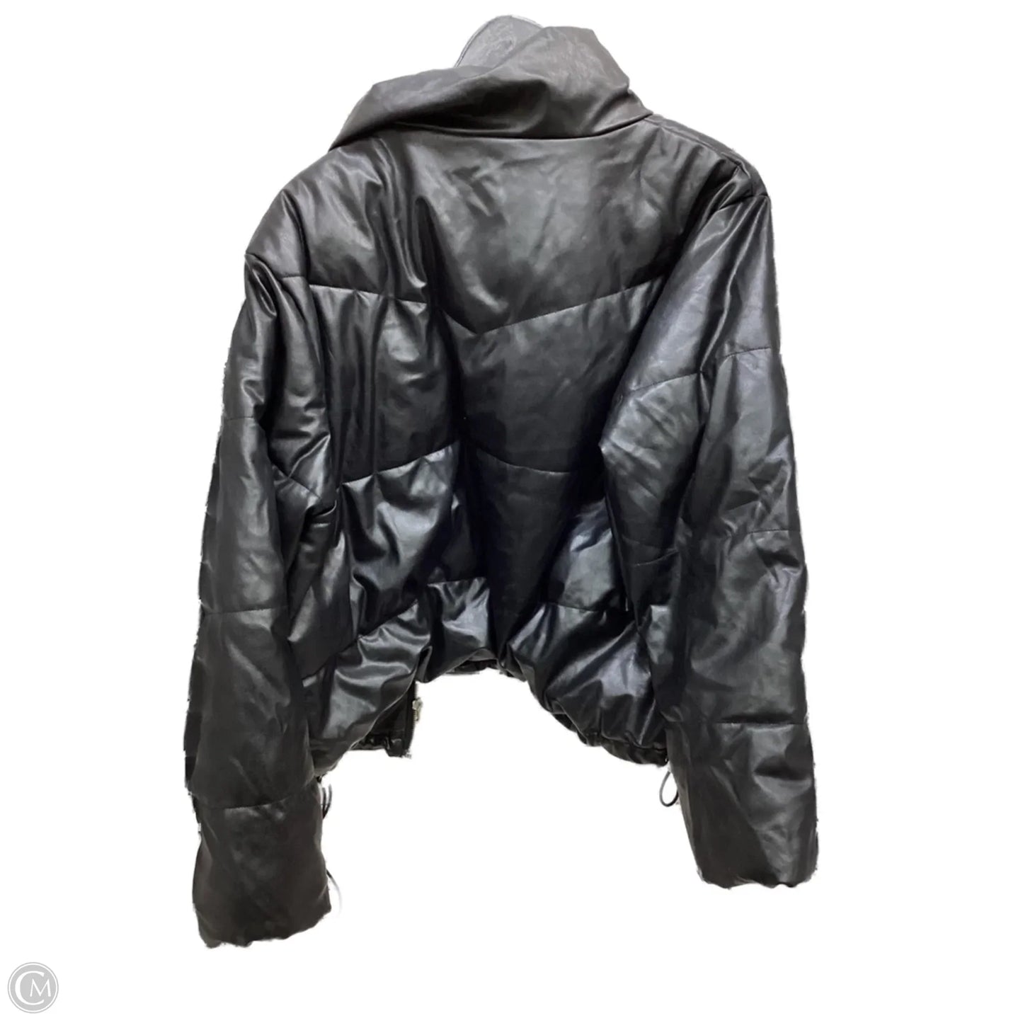 Coat Puffer & Quilted By Divided In Black, Size: M