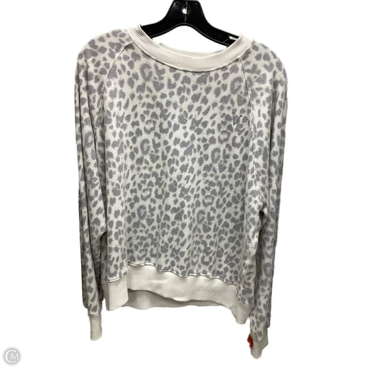 Sweatshirt Crewneck By Victorias Secret In Leopard Print, Size: L