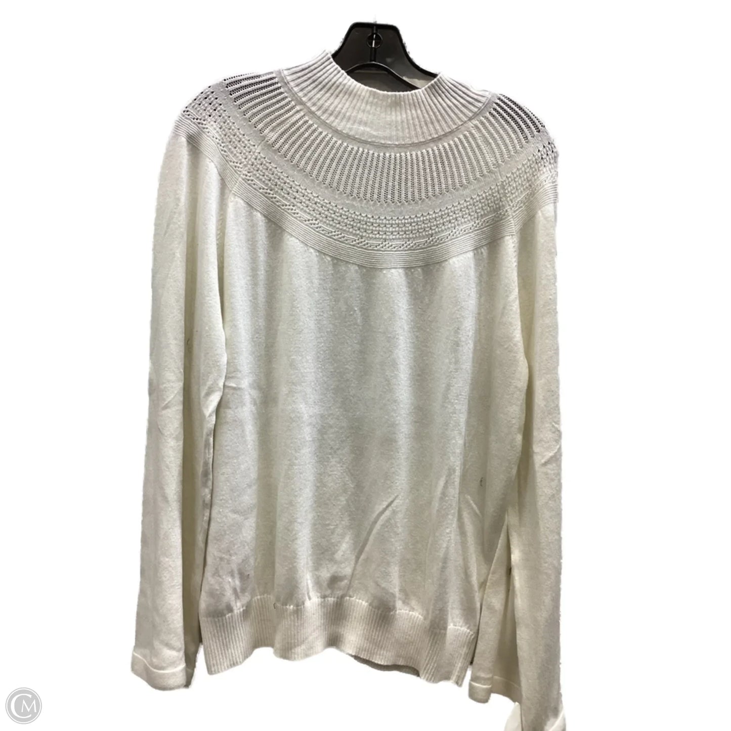 Top Long Sleeve By Liverpool In Ivory, Size: Xl