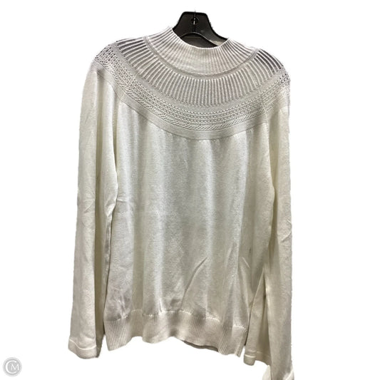 Top Long Sleeve By Liverpool In Ivory, Size: Xl