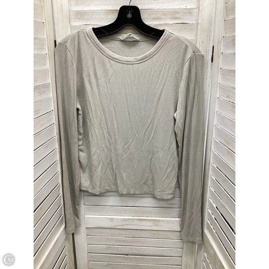 Top Long Sleeve By Knox Rose In Beige, Size: L