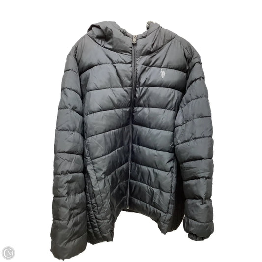 Coat Puffer & Quilted By Us Polo Assoc In Black, Size: 2x