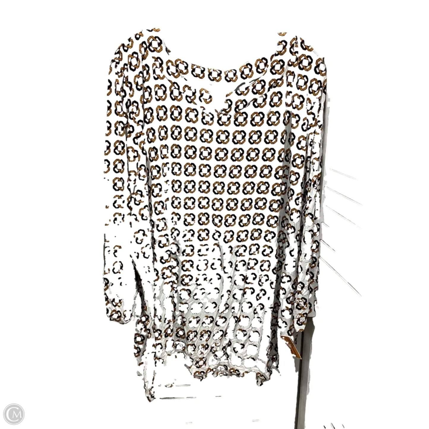 Top 3/4 Sleeve By Liz Claiborne In Multi-colored, Size: 4x