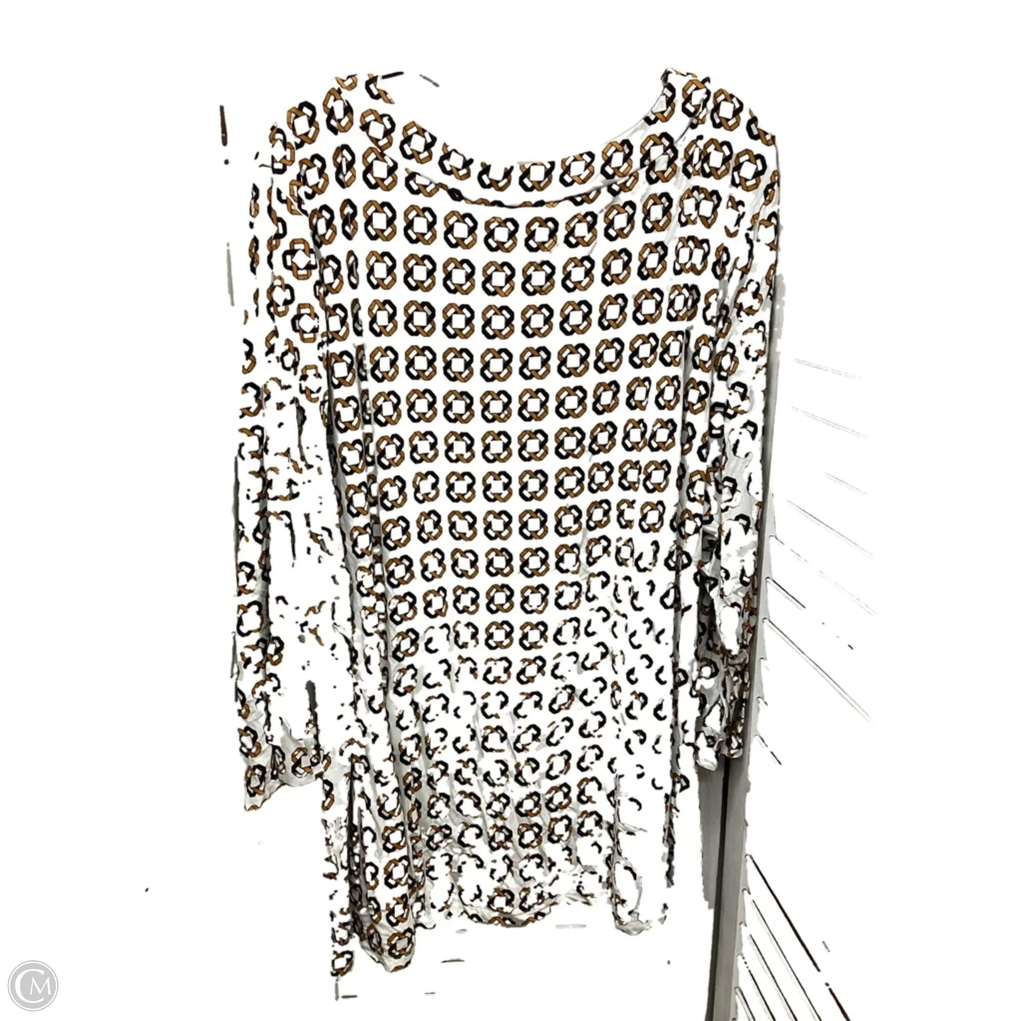 Top 3/4 Sleeve By Liz Claiborne In Multi-colored, Size: 4x