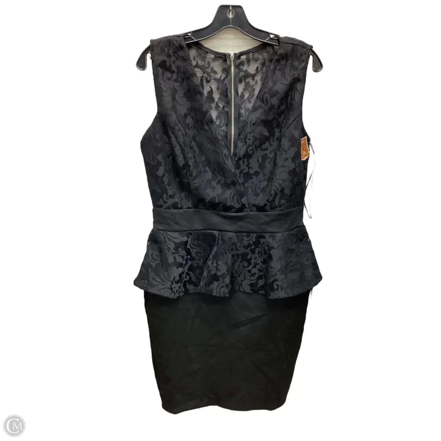 Dress Party Midi By Clothes Mentor In Black, Size: 1x