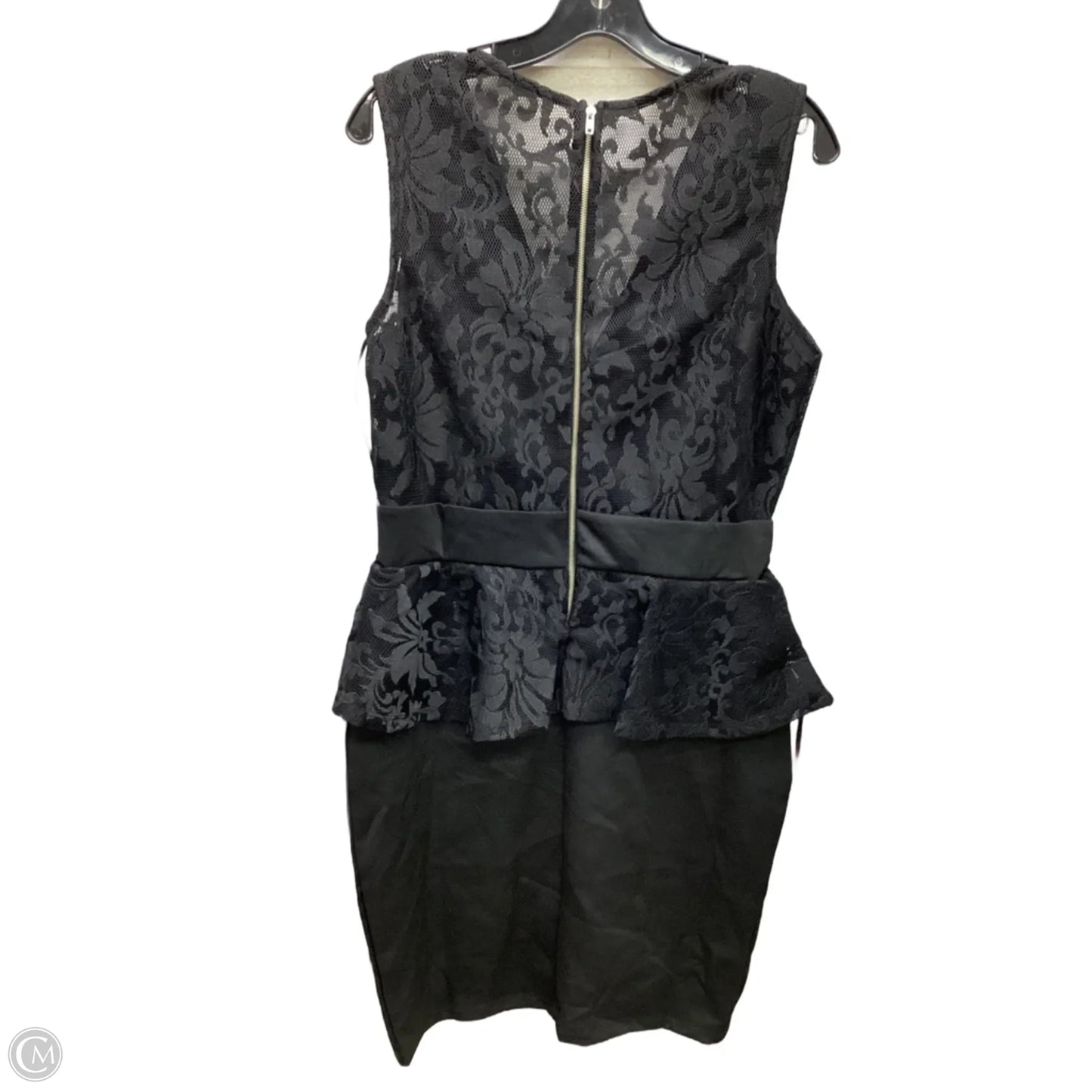 Dress Party Midi By Clothes Mentor In Black, Size: 1x