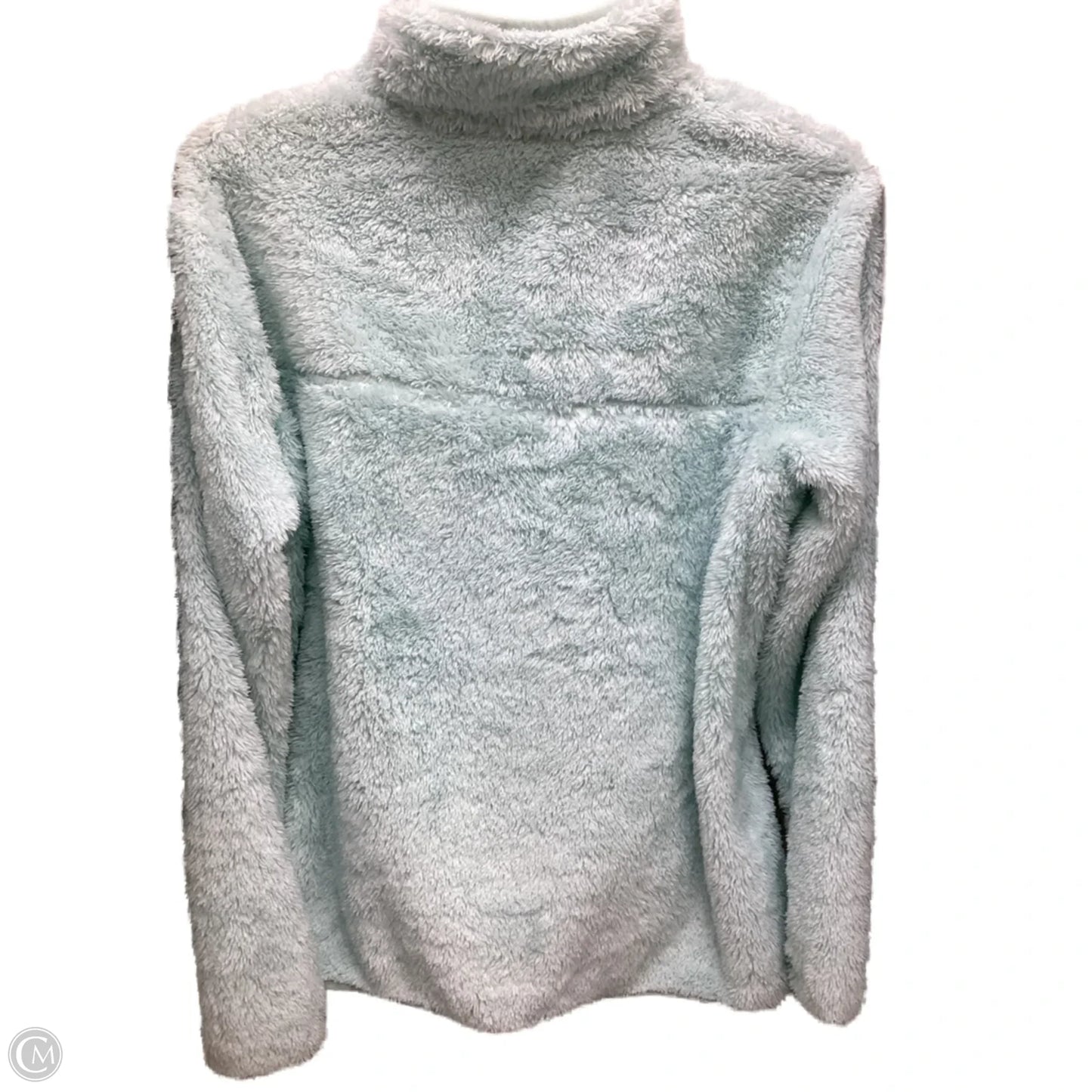 Sweatshirt Collar By Eddie Bauer In Aqua, Size: L