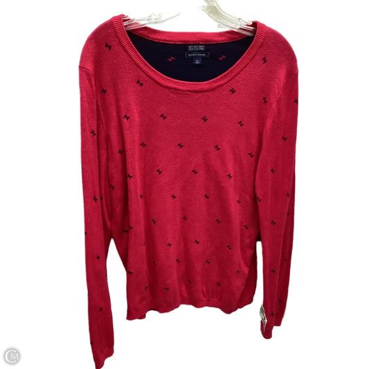 Top Long Sleeve By Tommy Hilfiger In Pink, Size: L