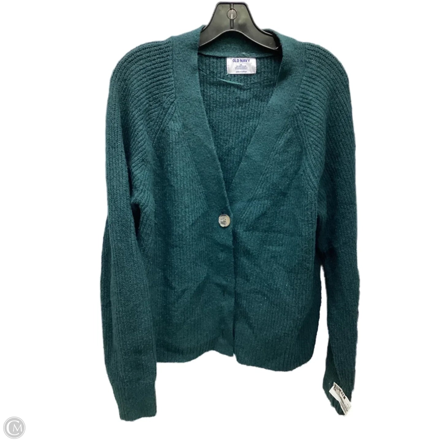 Sweater Cardigan By Old Navy In Green, Size: M