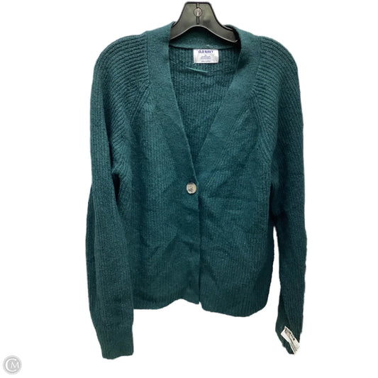 Sweater Cardigan By Old Navy In Green, Size: M