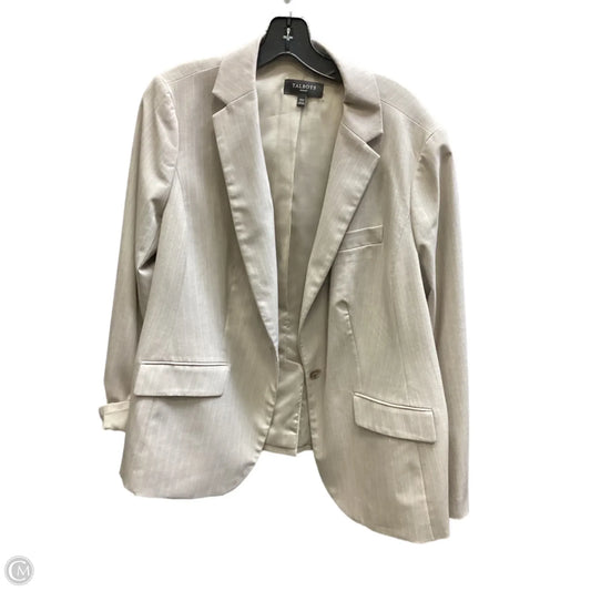 Blazer By Talbots In Tan, Size: 14