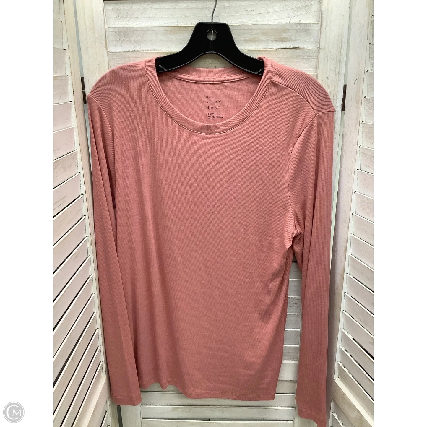 Top Long Sleeve By A New Day In Pink, Size: Xl