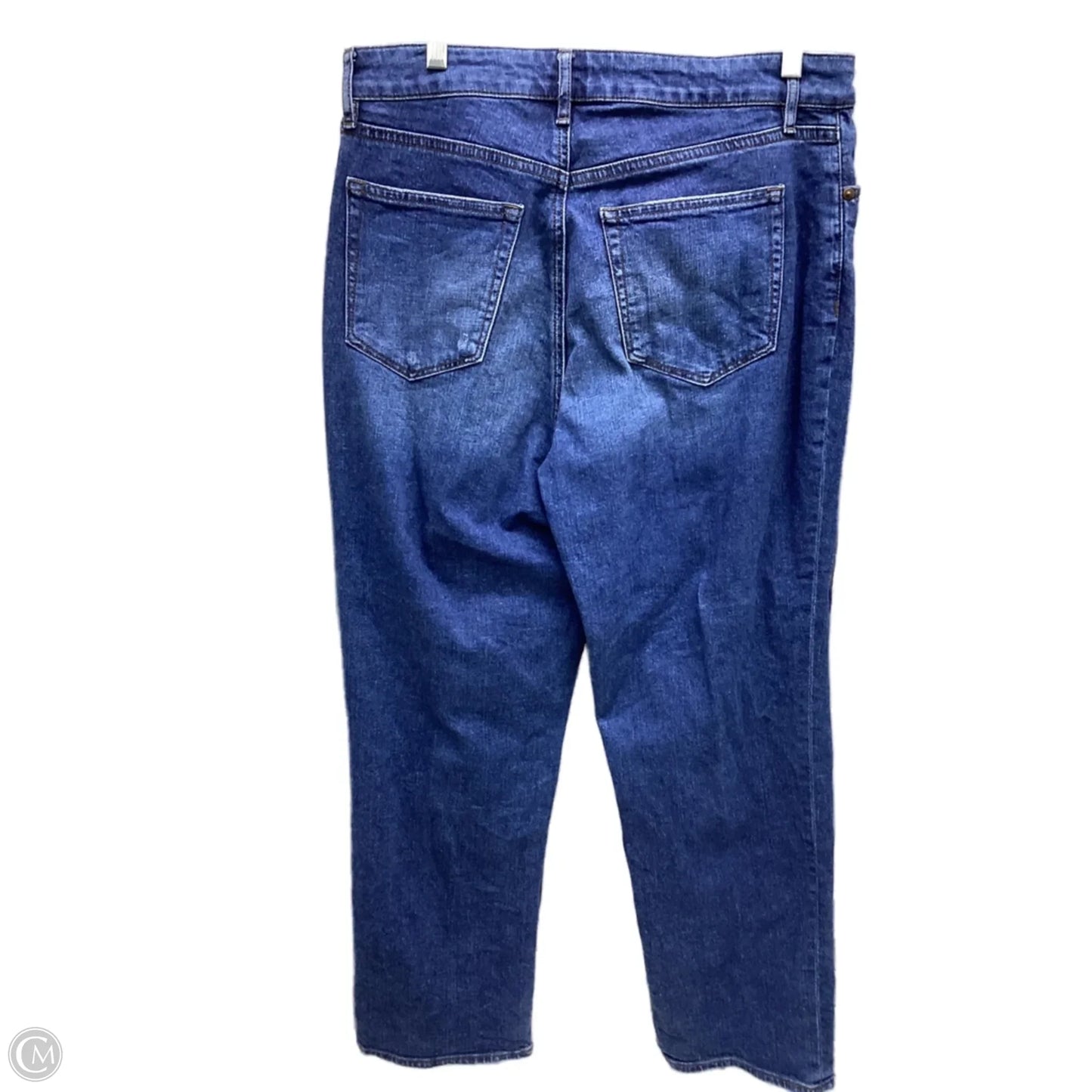 Jeans Straight By Loft In Blue Denim, Size: 10
