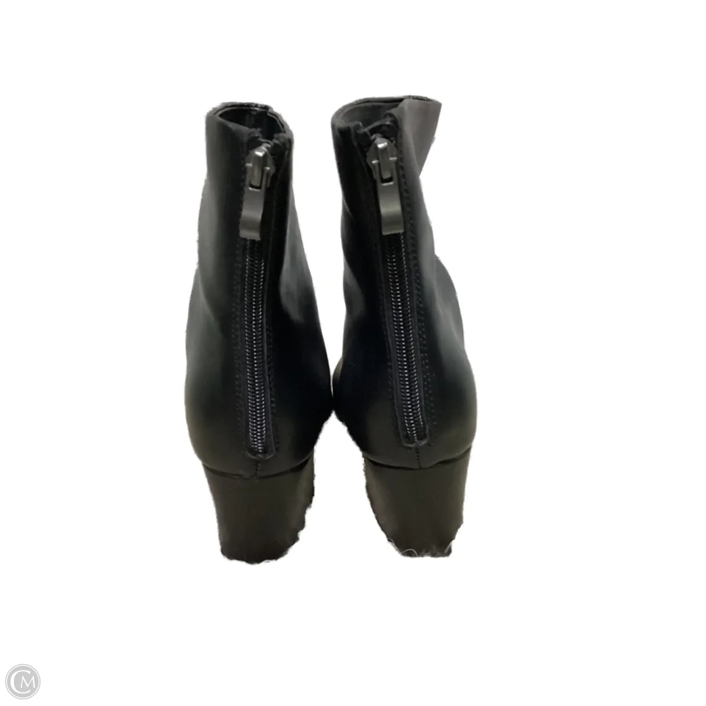 Boots Ankle Heels By Limited In Black, Size: 9