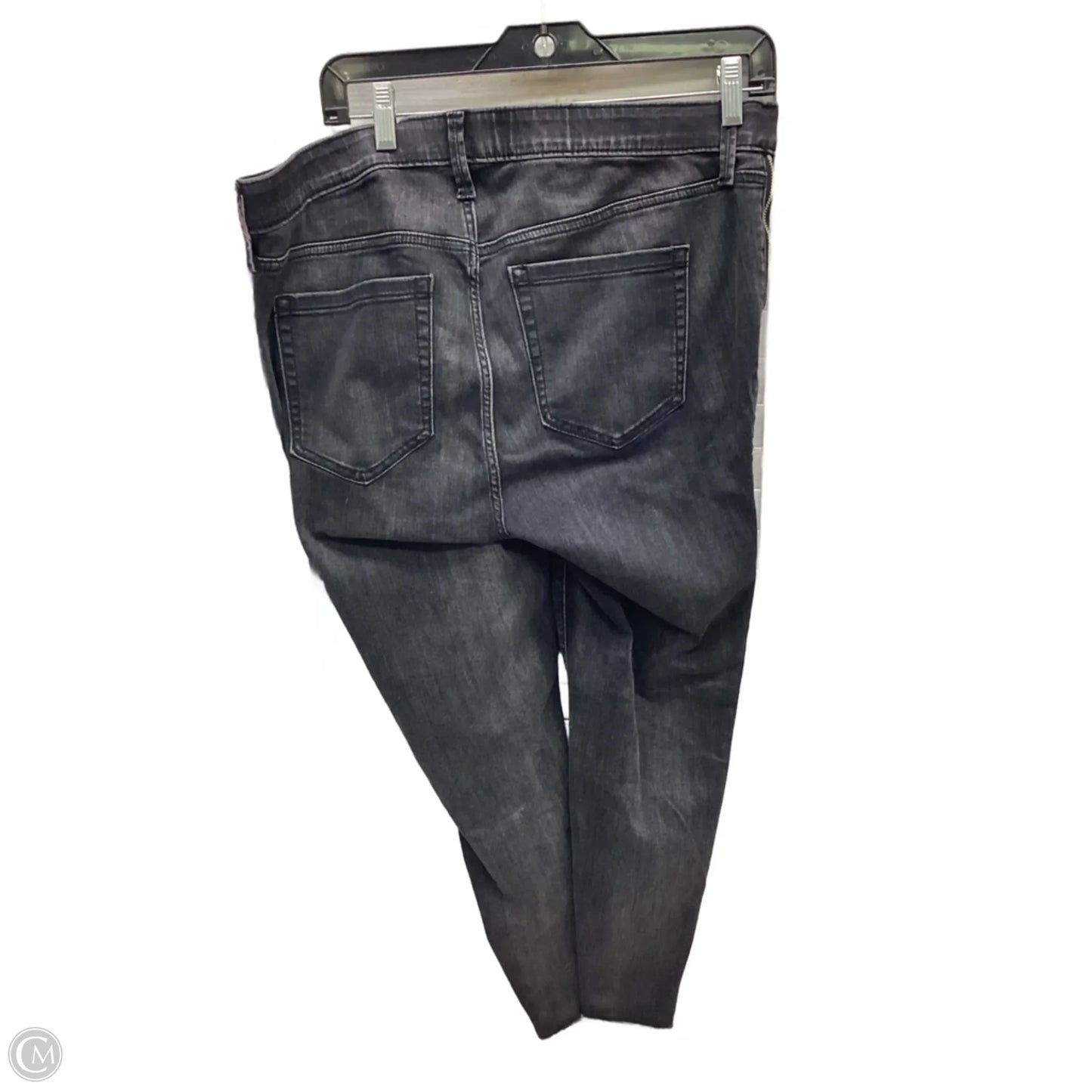 Jeans Skinny By Torrid In Black Denim, Size: 12